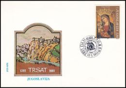 Yugoslavia 1991, FDC Cover "700 Years Of Franciscan Monastery Trsat" - FDC