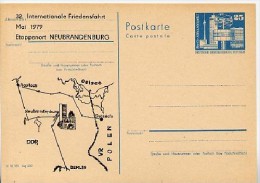 DDR P80-2-79 C11 Postkarte PRIVATER ZUDRUCK Friedensfahrt Neubrandenburg 1979 - Cartes Postales Privées - Neuves