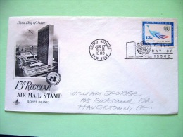 United Nations - New York 1963 FDC Cover - Laurel Leaves - Covers & Documents