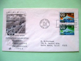 United Nations - New York 1964 FDC Cover To Santa Maria - IMCO - Maritime Organization - Ship - Harbor - Covers & Documents