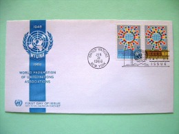 United Nations - New York 1966 FDC Cover - WFUNA - World Federation Of UN Asociations - Covers & Documents