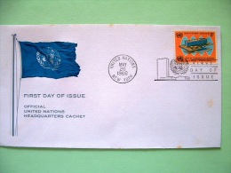 United Nations - New York 1966 FDC Cover - WHO Headquarters In Geneva - Health - Flag - Storia Postale