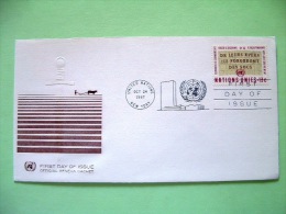 United Nations - New York 1967 FDC Cover - Desarmament - Suspention Of Nuclear Tests - Isaiah Quote - Plowing - Covers & Documents