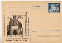 DDR P80-2-86 C55 Postkarte PRIVATER ZUDRUCK Friedländer Tor Neubrandenburg 1986 - Privatpostkarten - Ungebraucht