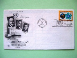 United Nations - New York 1968 FDC Cover - UN Secretariat - Earth Globe And UN Organs - Lettres & Documents