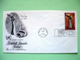 United Nations - New York 1968 FDC Cover - Freedom Statue - Henrick Starcke - Lettres & Documents