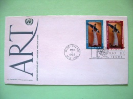 United Nations - New York 1968 FDC Cover - Freedom Statue - Art - Brieven En Documenten