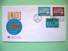 United Nations - New York 1968 FDC Cover - Industrial Development - UNIDO - Industry - Air Mail Plane - Briefe U. Dokumente