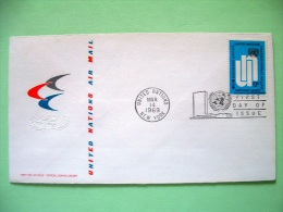 United Nations - New York 1969 FDC Cover - UN Letters And Emblem - Storia Postale