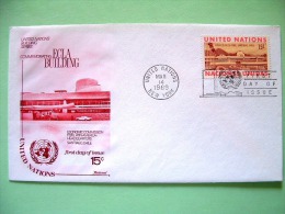 United Nations - New York 1969 FDC Cover - UN Building In Santiago Chile - ECLA - Brieven En Documenten