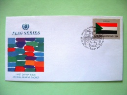 United Nations - New York 1981 FDC Cover - Flags - Sudan - Cartas & Documentos