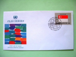 United Nations - New York 1981 FDC Cover - Flags - Singapore - Storia Postale
