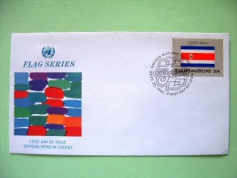 United Nations - New York 1981 FDC Cover - Flags - Costa Rica - Cartas & Documentos