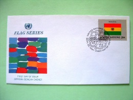 United Nations - New York 1981 FDC Cover - Flags - Bolivia - Briefe U. Dokumente