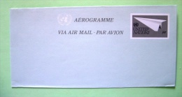 United Nations - New York 1982 Aerogramme - 30c  - Paper Plane - Covers & Documents