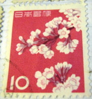 Japan 1961 Cherry Blossoms 10y - Used - Usados