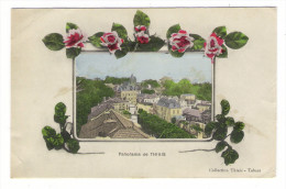 VAL  DE  MARNE  /  PANORAMA  DE  THIAIS   ( Vue Du Centre Colorisée Dans Un Cadre Avec Fleurs-roses ) - Thiais