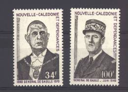 Nouvelle Calédonie  -  1971  :  Yv  377-78  **  De Gaulle - Unused Stamps