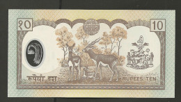 O) 1993 NEPAL, BANKNOTE-POLYMER, KING BIRENDRA, DEER,, XF - Népal