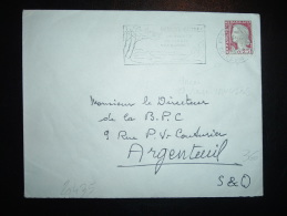 LETTRE TP MARIANNE DE DECARIS 0,25F OBL.MEC. VARIETE 6-8-1964 PERROS GUIREC (22 COTES DU NORD) - 1960 Marianne Of Decaris