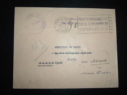 LETTRE MINISTERE DES FINANCES + PENSIONS OBL.MEC. 29 X 1948 PARIS TRI N°1 DEPART (75) - Civil Frank Covers