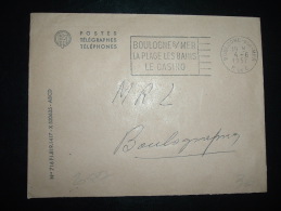 LETTRE PTT OBL.MEC.4-6-1957 BOULOGNE-SUR-MER (62 PAS DE CALAIS) - Frankobriefe