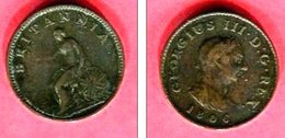 GEORGE III  FARTHING 1806   TB +  9 - Other & Unclassified