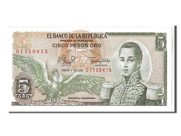 Billet, Colombie, 5 Pesos Oro, 1981, KM:406f, NEUF - Colombie