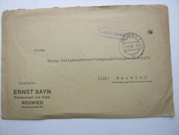 1946, NEUWIED , Gebühr Bezahlt Brief - Autres & Non Classés