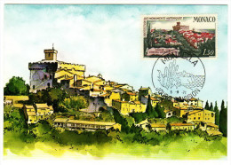 Monaco / Maximum Cards / Historic Monuments / Chateau / Castle - Cartoline Maximum