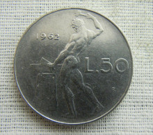 ITALIA-ITALY 50 LIRE 1962 - 50 Lire