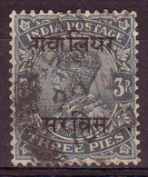 GWALIOR - 1913  - YT -  1 SERVICE  - Oblitéré - 1 Pli - Gwalior