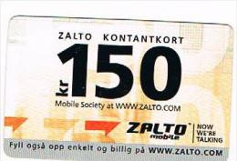 NORVEGIA (NORWAY) - ZALTO (RECHARGE GSM) - 150    - USED ° -  RIF. 3924 - Noorwegen