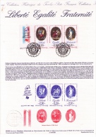 Rare Lot Philatélique Premier Jour (4 Doc.), Bicentenaire De La RÉVOLUTION FRANÇAISE, PHILEXFRANCE, 1989 - Franse Revolutie