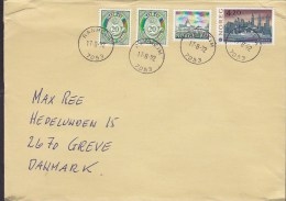 Norway Deluxe RANHEIM 1992 Cover Brief To GREVE Denmark Europa CEPT Stamp Passagierschiff "Stavangerfjord (1918) - Lettres & Documents