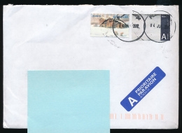NORVEGE, NORGE : Enveloppe (2012), Timbres Ainnland, Chalets, Lutins, Neige, Prioritaire Par Avion - Lettres & Documents