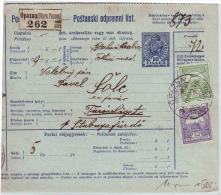 JUGOSLAVIA - HUNGARY - PAKET KART - STARA PAZOVA - 1913 - Aéreo