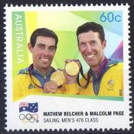 Australia 2012 London Olympic Games 60c Gold Medallists Sailing Men's 470 Class MNH - Ungebraucht
