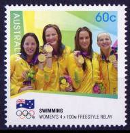 Australia 2012 Olympic Games London 60c Gold Medal Swimming 4x100m Women´s MNH - Mint Stamps