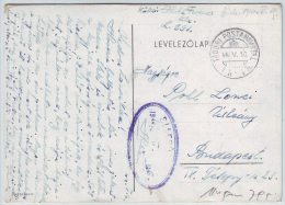 HUNGARY - MAGYAR  - TABORI POSTALHIVATAL  691 - 1944 - Lettres & Documents