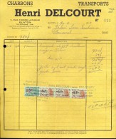 Factuur Facture Brief Lettre  - Charbons Henri Delcourt - Blaton 1954 - 1950 - ...