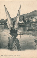 SUISSE - LAC LÉMAN - Barque Du Léman - Edit. Louis Burgy , Lith., SAINT IMIER - Saint-Imier 