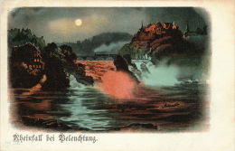 SUISSE - Rheinfall Bei Beleuchtung - Autres & Non Classés