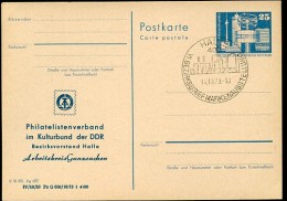 DDR P80-1-73 C1 Postkarte PRIVATER ZUDRUCK Arbeitskreis Ganzsachen Sost. 1973 - Cartoline Private - Usati