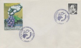 SPAIN. POSTMARK. FAIR LAWN EQUIPMENT AND WINERY. ENOMAQ. ZARAGOZA 1990 - Frankeermachines (EMA)