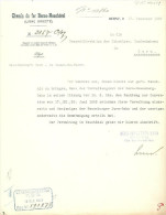 Brief  "Chemin De Fer Berne - Neuchâtel"             1907 - Ferrocarril & Tranvías