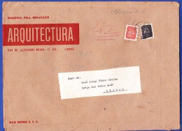 ENVELOPPE -- ARQUITECTURA - RUA ALEXANDRE BRAGA, 17 , R/C . LISBOA - Cartas & Documentos