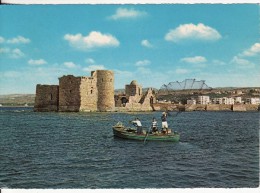 SAIDA-SIDON LIBAN-LIBANON-Château Des Croisés-Bâteau-Barque-Pêche-TIMBRE - Carte Moderne Grand Format - - Liban