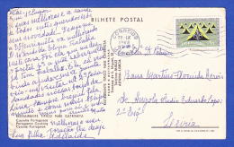 CARTE POSTALE -- CACHET PARFAIT - CORREIOS . LISBOA - 28.IX.1962 - Covers & Documents