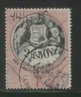 HUNGARY ALLEGORIES 1881 2.50FT BLACK & ROSE WMK FT IN MEDALLION REVENUE BAREFOOT 124 PERF 11.50 X 11.50 - Fiscale Zegels